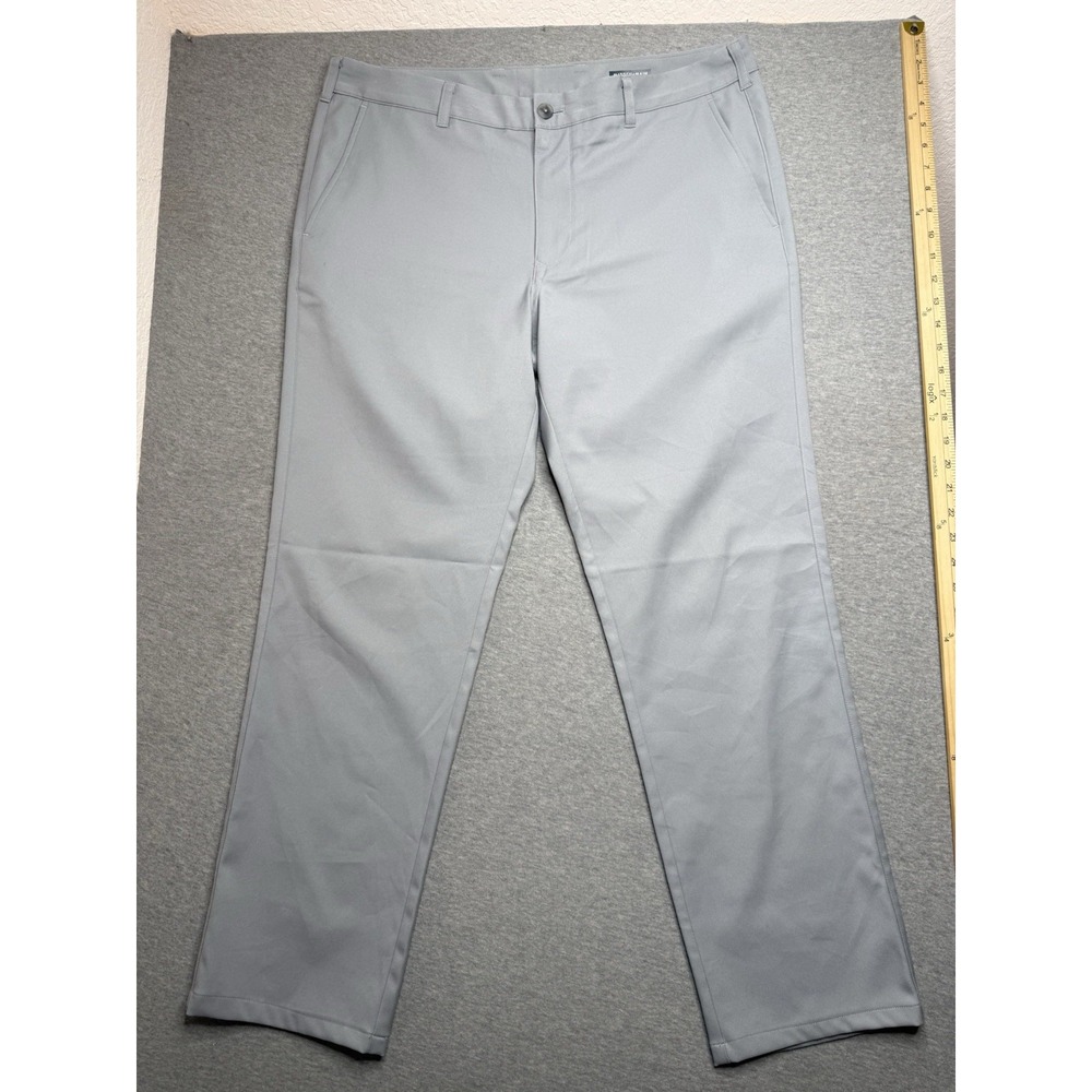 Mizzen + Main Pants Mens 36 X 32 Baron Trim Fit Light Grey Performance Trouser